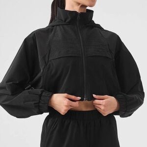 Alo Yoga Cropped Playmaker Jacket Black XS